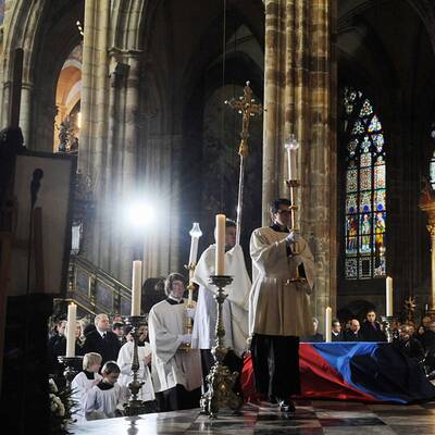 Staatsbegräbnis für Václav Havel in Prag
