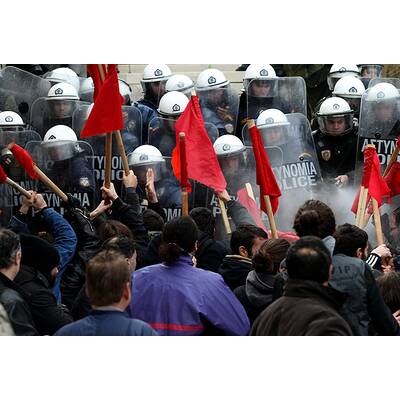 Massenproteste in Athen