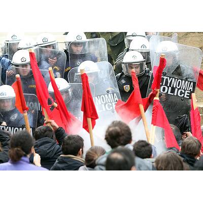 Massenproteste in Athen