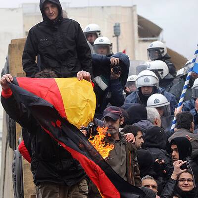 Massenproteste in Athen