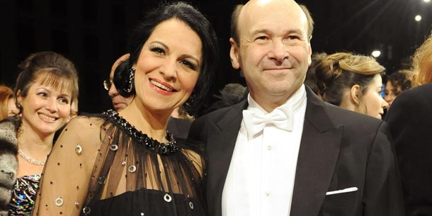 Opernball: Staatsoperndirektor Dominique Meyer und die Sopranistin Angela Gheorghiu