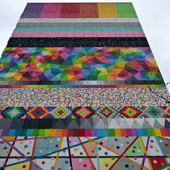 Mega-Wandgemälde: APA-Turm ist Wiens neuestes Wahrzeichen