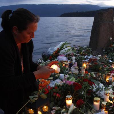 Trauer auf der Insel Utöya