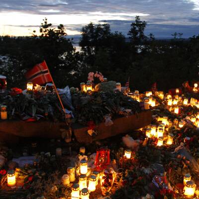 Trauer auf der Insel Utöya