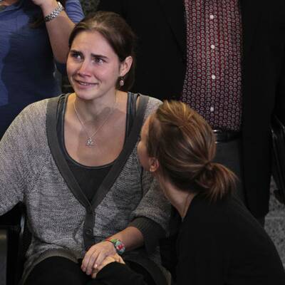 Amanda Knox ist wieder daheim