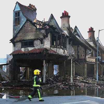 Flammen über London