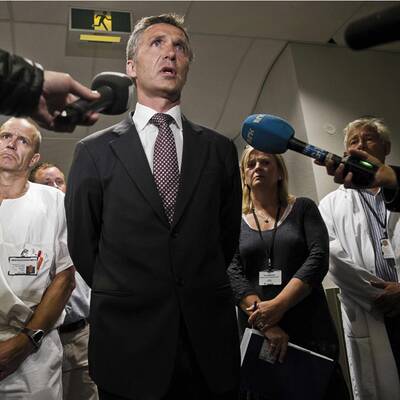 Stoltenberg besucht die Opfer