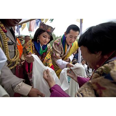So heiratet König Jigme Khesar Namgyal Wangchuck von Bhutan seine Jetsun Pema.