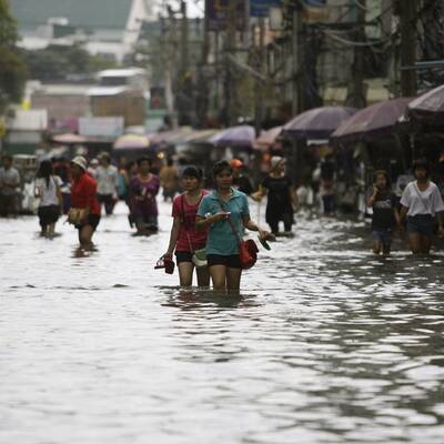 Land unter in Bangkok