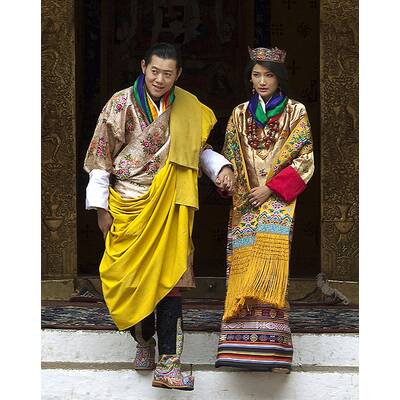 So heiratet König Jigme Khesar Namgyal Wangchuck von Bhutan seine Jetsun Pema.