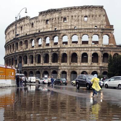 Schwere Unwetter-Schäden in Rom