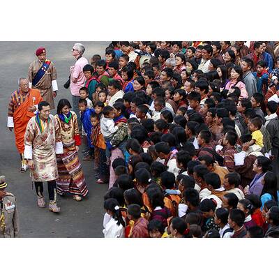 So heiratet König Jigme Khesar Namgyal Wangchuck von Bhutan seine Jetsun Pema.