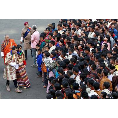So heiratet König Jigme Khesar Namgyal Wangchuck von Bhutan seine Jetsun Pema.