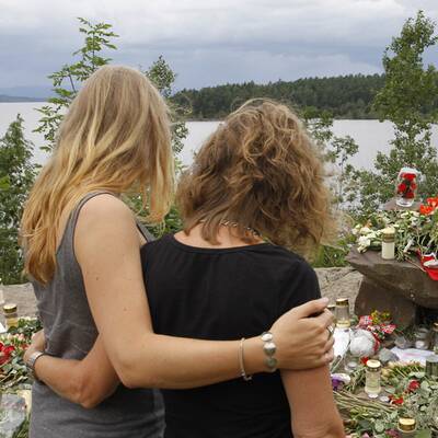 Trauer auf der Insel Utöya