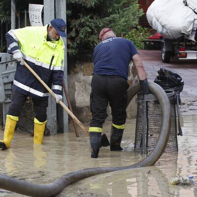 Schwere Unwetter-Schäden in Rom