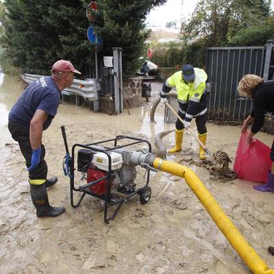 Schwere Unwetter-Schäden in Rom