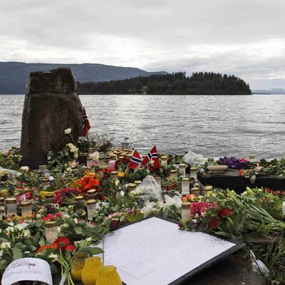 Trauer auf der Insel Utöya