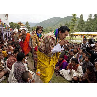 So heiratet König Jigme Khesar Namgyal Wangchuck von Bhutan seine Jetsun Pema.