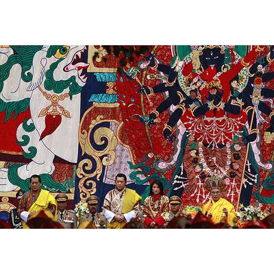 So heiratet König Jigme Khesar Namgyal Wangchuck von Bhutan seine Jetsun Pema.