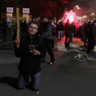 Schwere Krawalle in Warschau