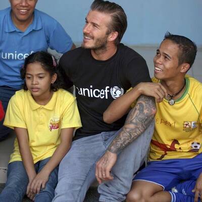 David Beckham: Für Unicef auf den Philippinen