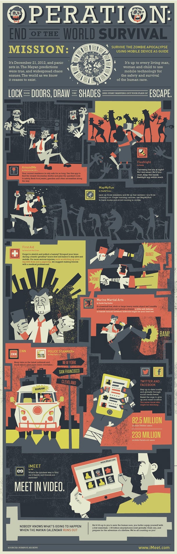 Überlebens-Apps für den Weltuntergang