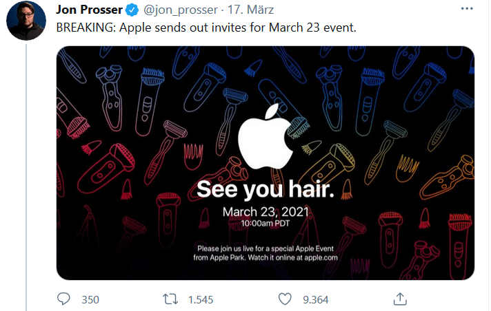 Kuriose Einladung: Bringt Apple jetzt einen Rasierer?