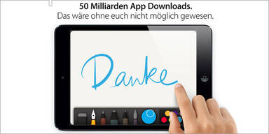 Apple knackt 50 Mrd. Download-Marke