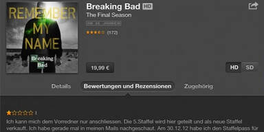 Apple beugt sich "Breaking Bad"-Fans