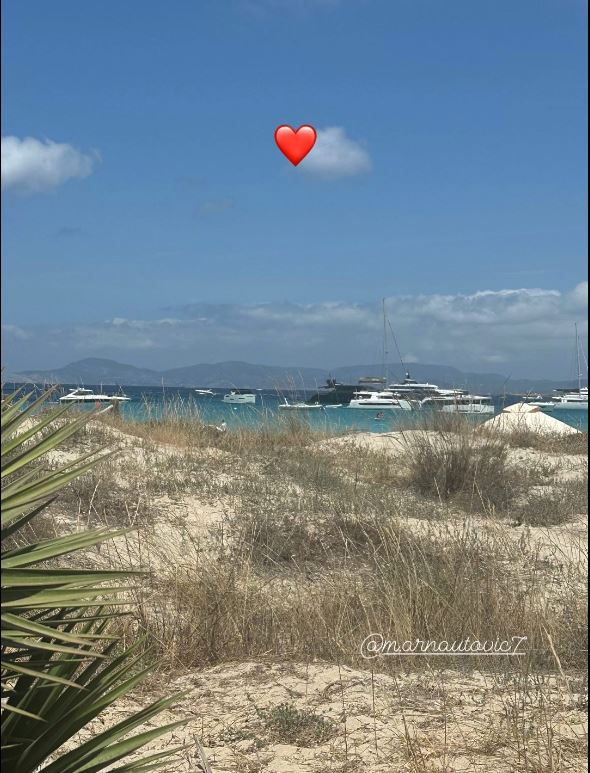 Marko und Sarah Arnautovic auf Jacht vor Formentera