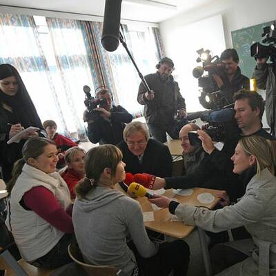 Das war Arigonas erster Schulbesuch