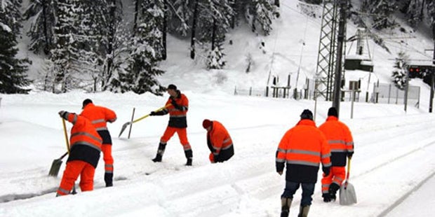 Wintereinbruch in Österreich
