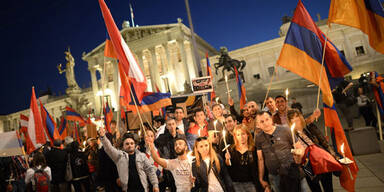 Armenier-Demos legten Wien lahm