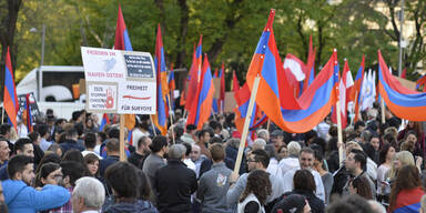 Armenier-Demos legten Wien lahm