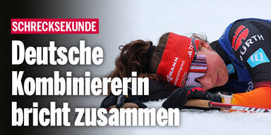 Schrecksekunde: Deutsche Athletin bricht auf Loipe zusammen