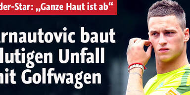 Arnautovic baut blutigen Unfall