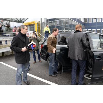 Arnold Schwarzenegger auf dem Weg nach Kitzbühel