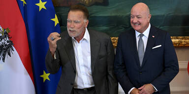 Arnold Schwarzenegger und Christian Stocker