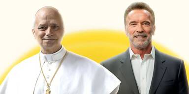 Papst Leo XIV und Arnold Schwarzenegger
