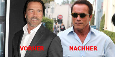 Arnie macht Schluss mit seinem Vollbart