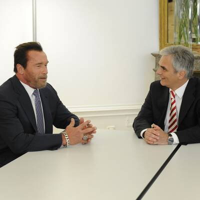 Faymann und Schwarzenegger