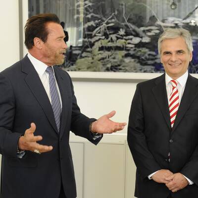 Faymann und Schwarzenegger