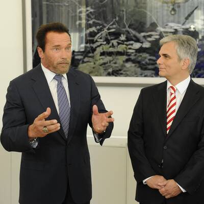 Faymann und Schwarzenegger