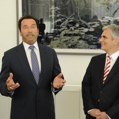 Faymann und Schwarzenegger