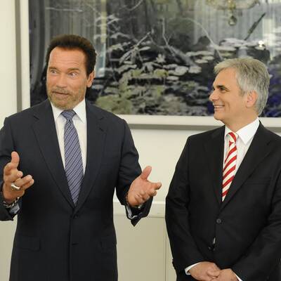 Faymann und Schwarzenegger