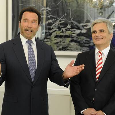 Faymann und Schwarzenegger