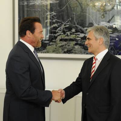 Faymann und Schwarzenegger