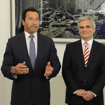 Faymann und Schwarzenegger
