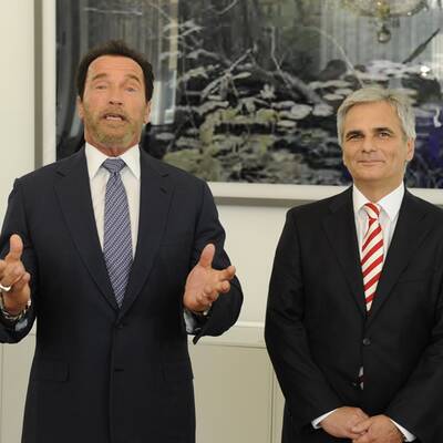 Faymann und Schwarzenegger