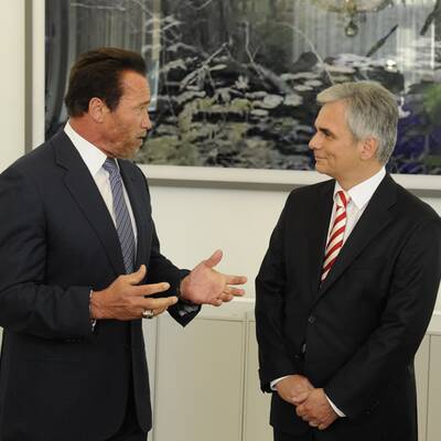 Faymann und Schwarzenegger